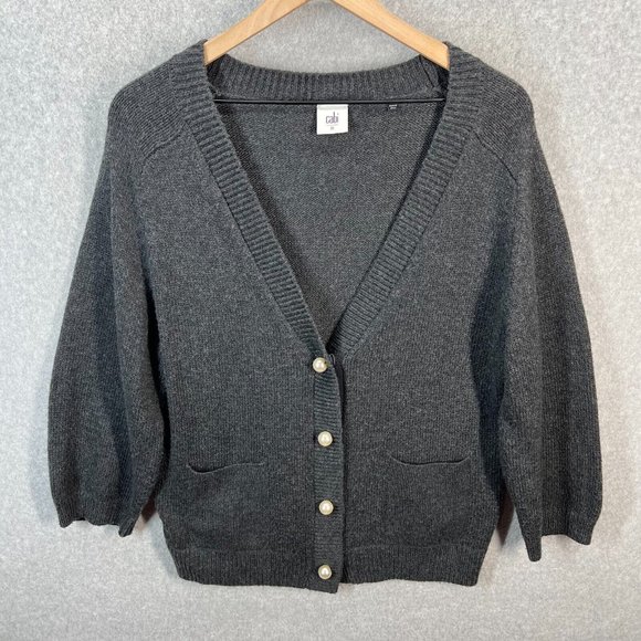 Cabi Culture Pearl Buttons Knit Cardigan - Picture 2 of 12